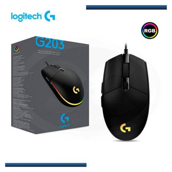Mouse Gamer Logitech G203 Rgb