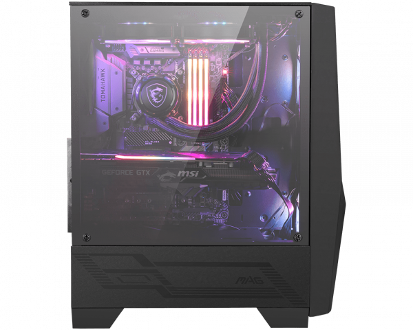 Gabinete MSI MAG FORGE 100R, Vidrio Templado, Malla Frontal, 2x Fan RGB, Mid Tower ATX - Imagen 2