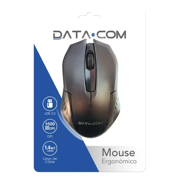 Mouse Ergonomico Datacom Alambrico