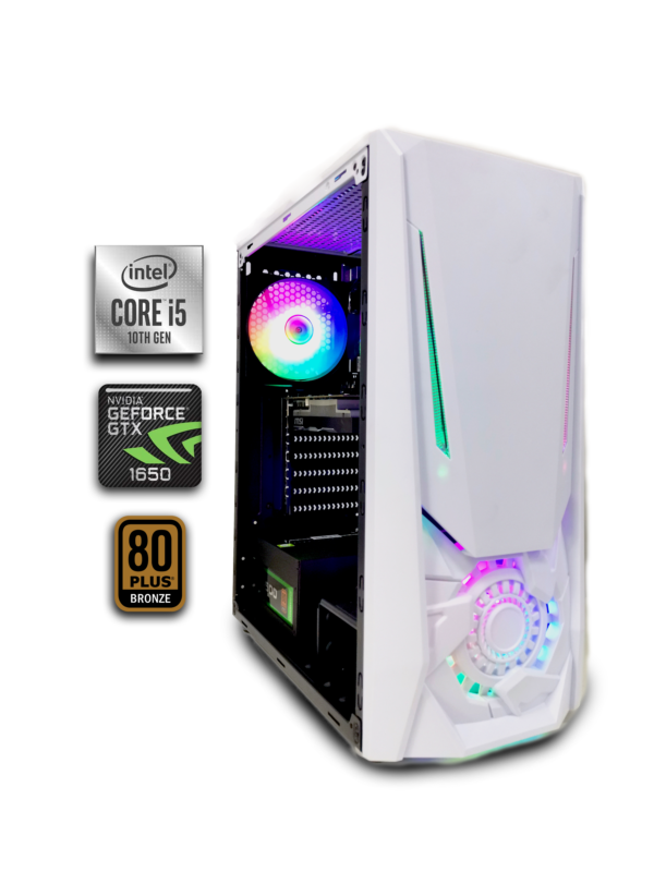 Computador Gamer Ultron White Intel i5 10ma Generacion, 16Gb Ram, SSD 512GB, GTX 1650 4GB