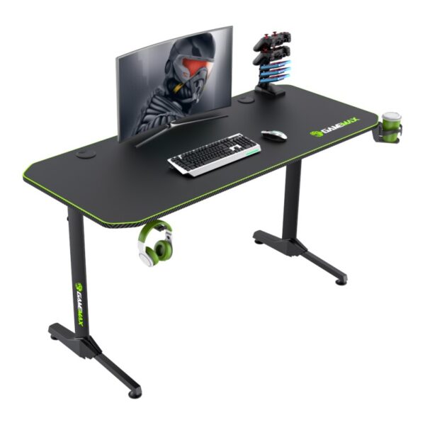 ESCRITORIO GAMER GAMEMAX D140 CARBON SOPORTA HASTA 100KG