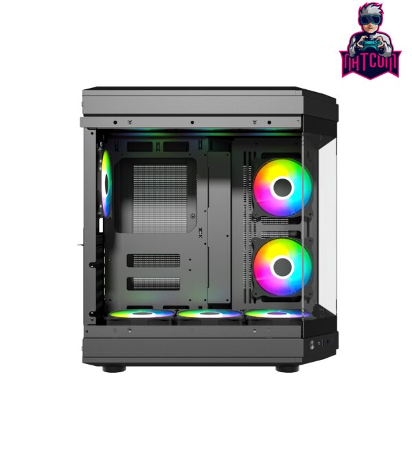 CENTAURUS BLACK FORCIS H50B INCLUYE 6 VENTILADORS ARGB 120MM - Imagen 4