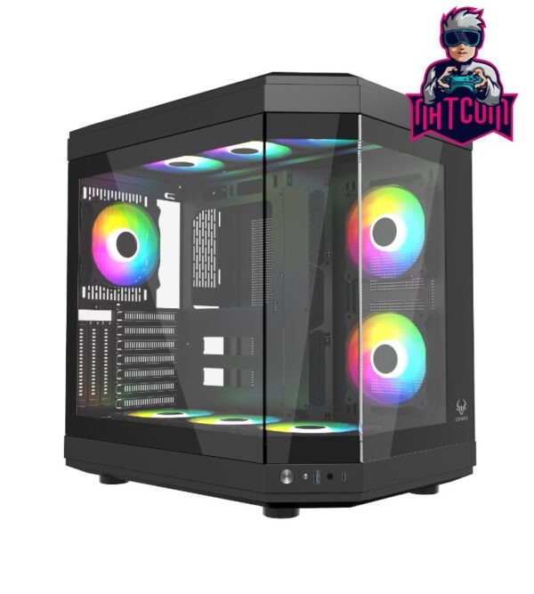 CENTAURUS BLACK FORCIS H50B INCLUYE 6 VENTILADORS ARGB 120MM