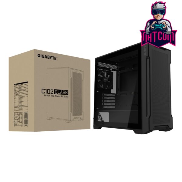 Gigabyte C102 Glass - Black (GB-C102G)