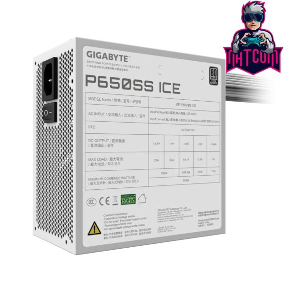 Gigabyte P650SS 650W (GP-P650SS ICE) White - Imagen 3