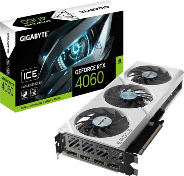 Gigabyte GeForce RTX 4060 EAGLE OC ICE 8G [GV-N4060EAGLEOC ICE-8GD]