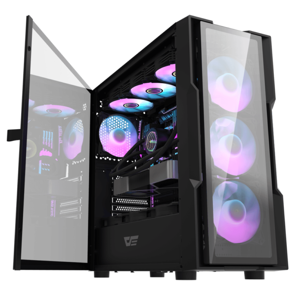 Gabinete Gamer Darkflash DK431 GLASS E-ATX 4 Fans A-RGB Incluidos