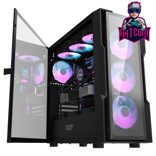 Gabinete Gamer Darkflash DK431 GLASS E-ATX 7 Fans A-RGB Incluidos