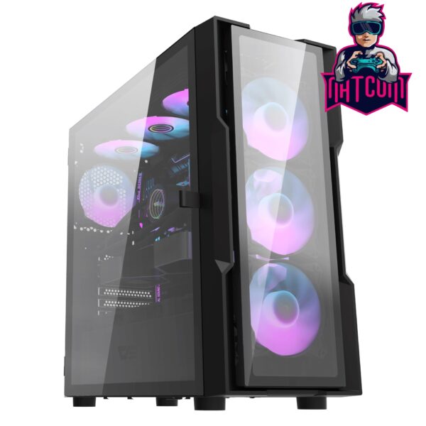 Gabinete Gamer Darkflash DK431 GLASS E-ATX 7 Fans A-RGB Incluidos - Imagen 2