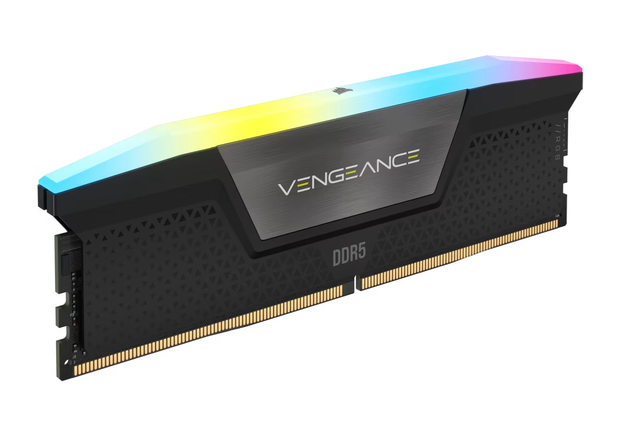 Corsair Vengeance RGB DDR5 RAM 16GB (1x16GB) 5200MHz CL40 CMH16GX5M1B5200C40