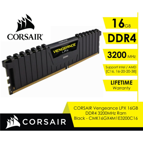 Corsair Vengeance LPX CMK16GX4M1E3200C16 (1 x 16GB | DIMM DDR4-3200)