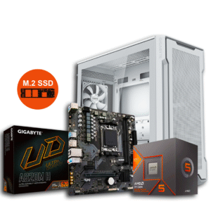 Computador Gamer C102 Ice White, Ryzen 5 8600G, 32GB Ram DDR5, 512GB SSD NVMe