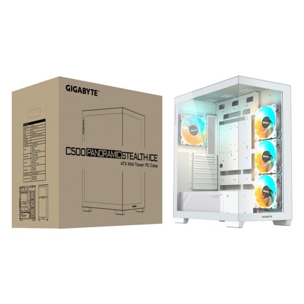 Gigabyte C500 Panoramic Stealth Ice (C500PI) - Imagen 8