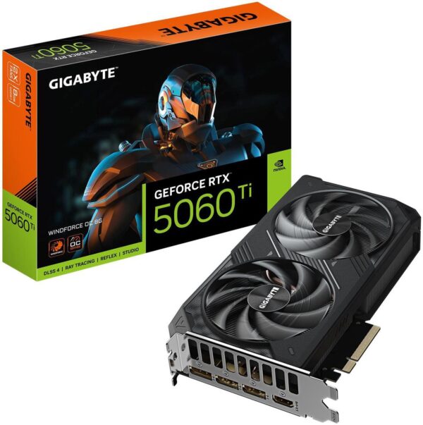 GIGABYTE WindForce TX 5060 Ti 8GB GDDR7 PCI-E 5.0 x8 ATX ( GV-N506TWF2OC-8GD )