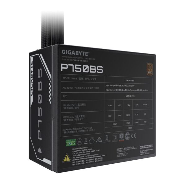 Fuente de Poder 750W Gigabyte GP-P750BS, 80 PLUS Bronze - Imagen 6