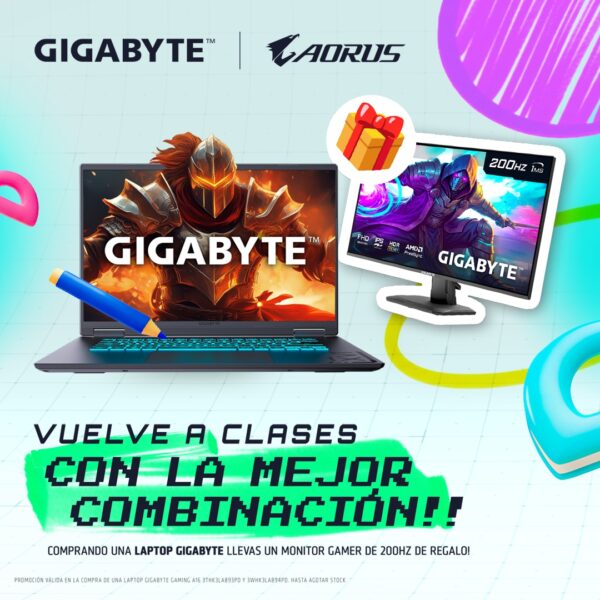 Gigabyte Gaming A16 3TH [3THK3LA893PD] + Monitor Gigabyte 25